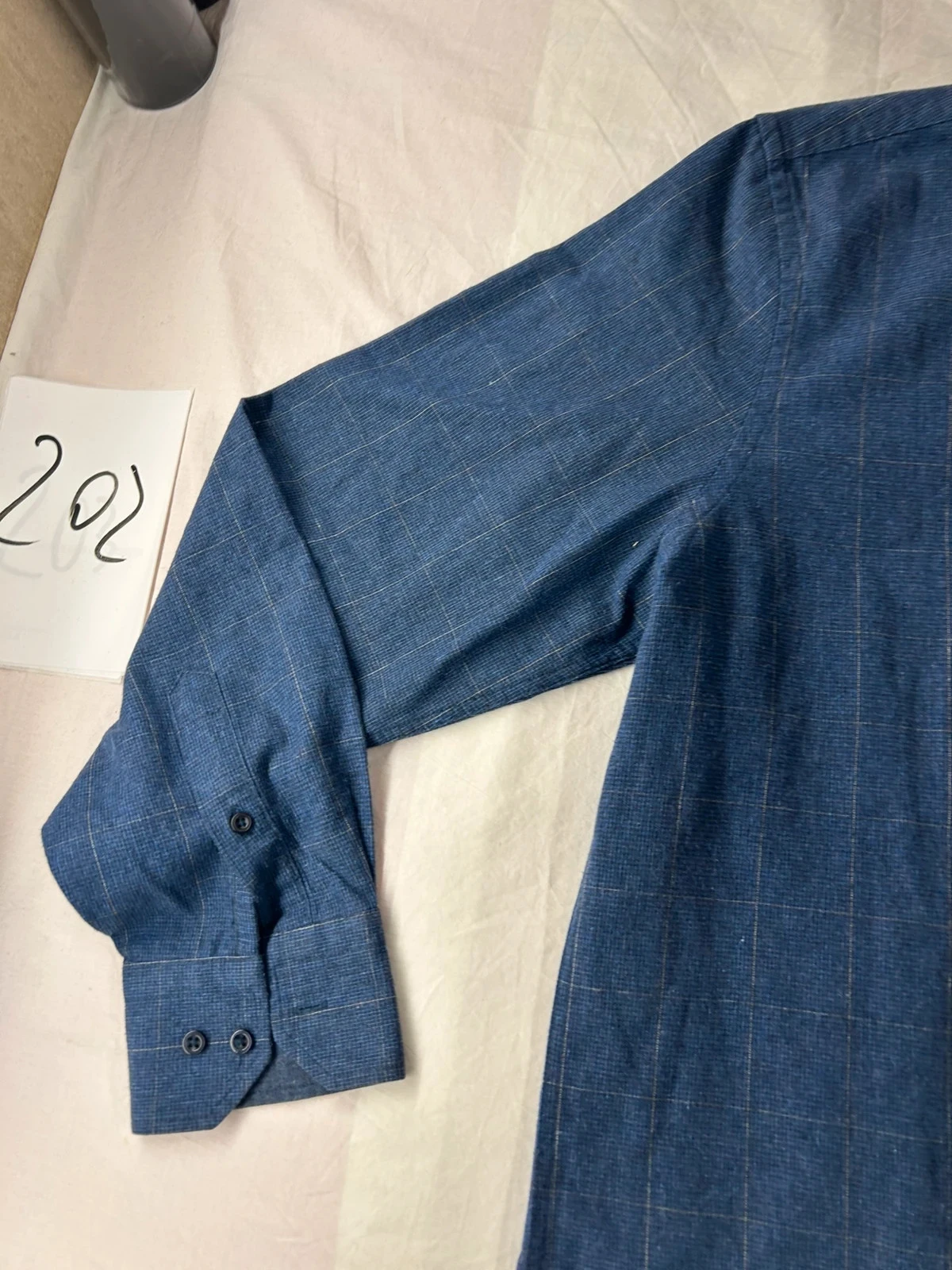 Blauw marine effen overhemd Cap 10 ten – photo 4